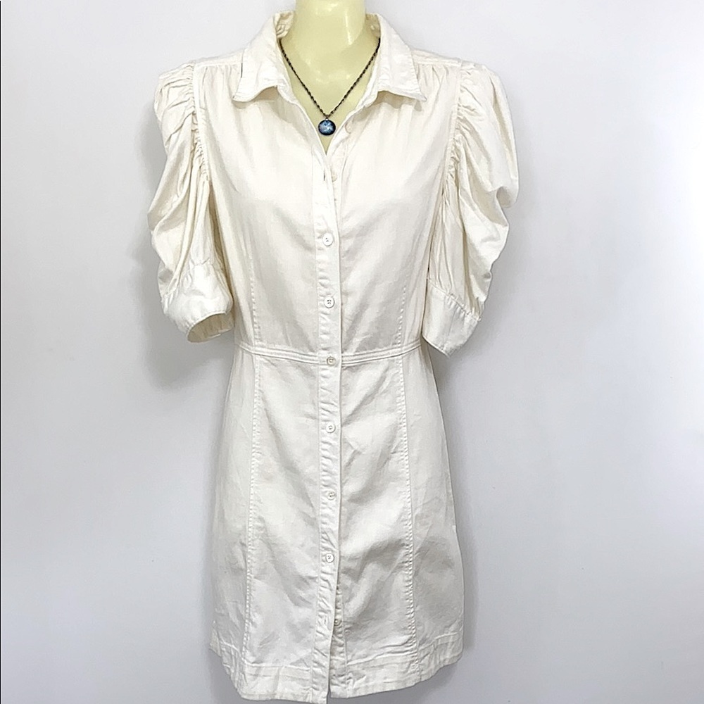 Frame Dress White Mini Cotton Nwot SP
